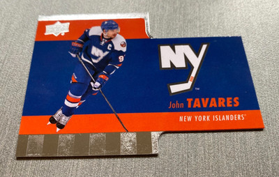 John Tavares 2015-16 Upper Deck Tim Hortons Die Cut Islanders Maple Leafs #TH-9