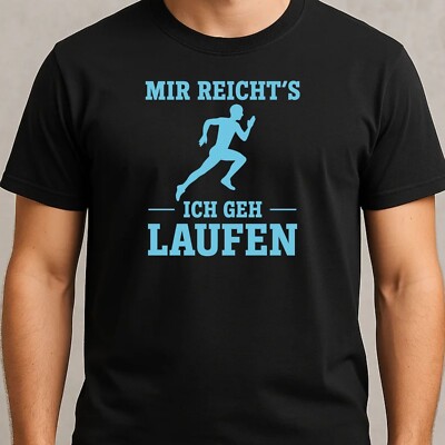 Herren T-Shirt Laufen Läufer Joggen Marathon Motiv Baumwolle Größe XS bis 5XL