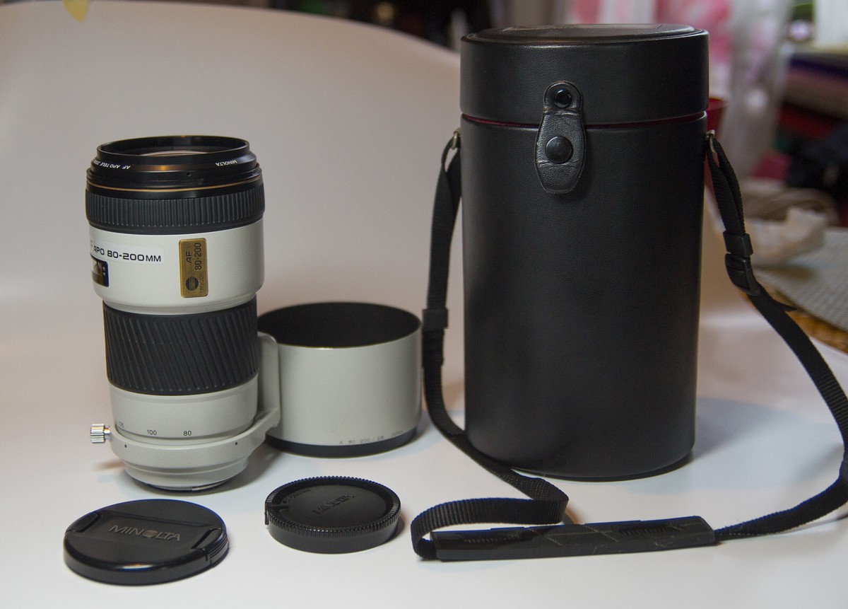 MINOLTA AF APO TELE ZOOM 80-200mm 1:2.8(32) 一眼レフカメラ用レンズ フード付き ジャンク 中古【UW060821】 Minolta AF 80-200mm F&frasl;2.8 APO |