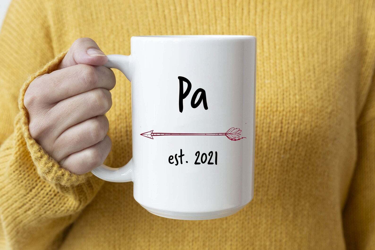 Pa Est 2021 Mug New Pa Arrow Coffee Mug Mug & Coaster Set Coffee Mug For New