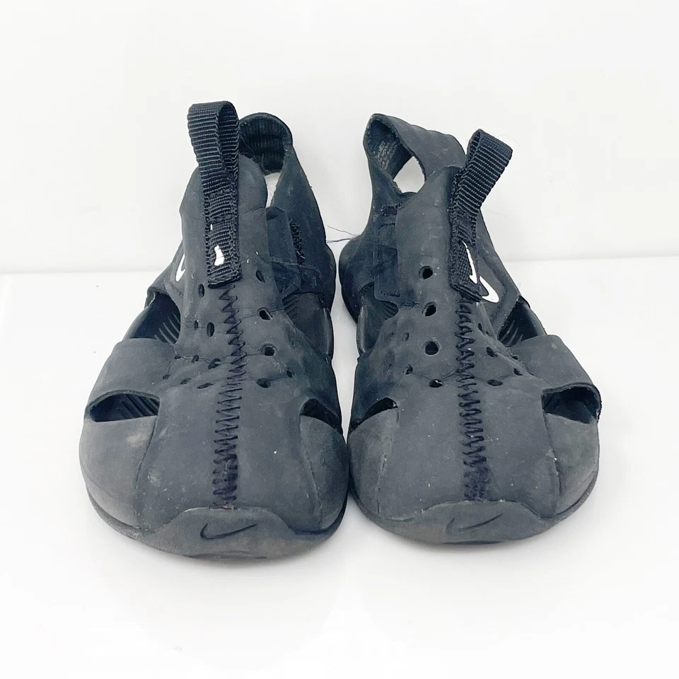 Nike Boys Sunray Protect 2 943827-001 Black Slip On Sandals Size 6C - Image 3 of 4
