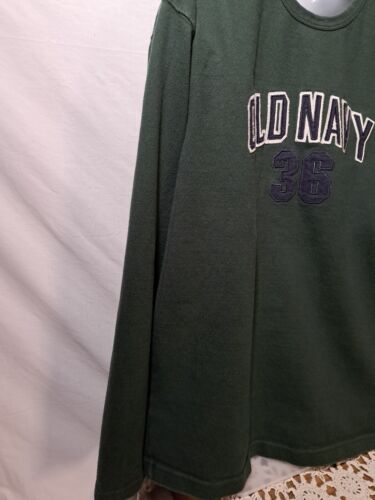 Vintage Men's Old Navy Long Sleeve Crewneck Varsity Cotton Knit Shirt Large EUC - Picture 4 of 8