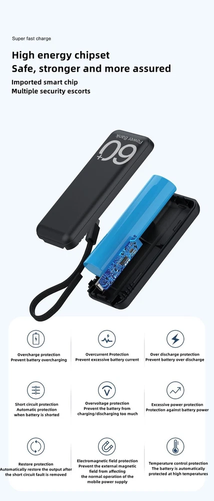Power Bank 5000mah Mobile Phone Plastic Mini Multicolor 1-usb 5v Backup Power Bank 5000mah Mobile Phone Plastic Mini Multicolor 1-usb 5v Backup