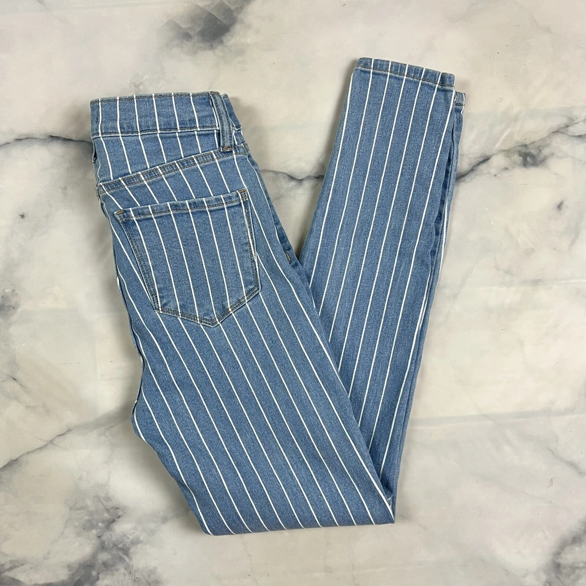 Striped line deals jeans