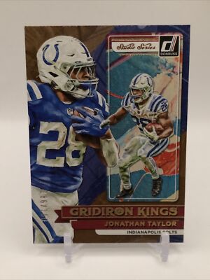 2022 Donruss Football Gridiron Kings Jonathan Taylor #’d 086/100 Colts