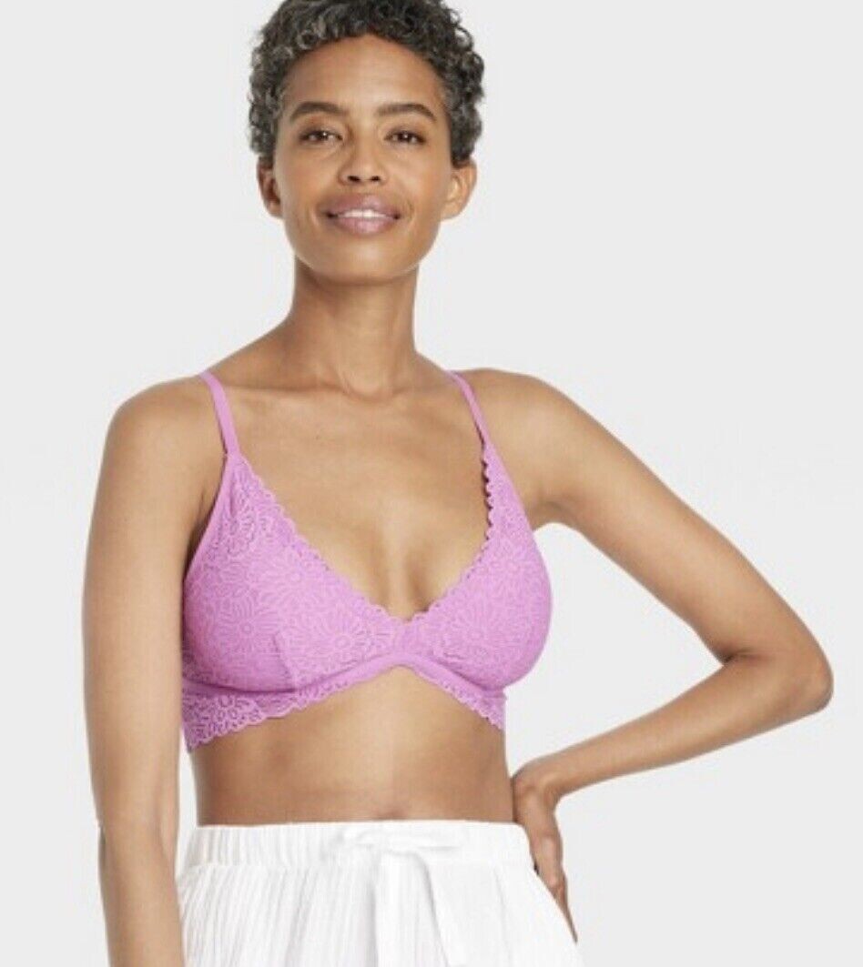 Crochet Lace Colsie High Neck Bralette NEW Target Colsie Women's