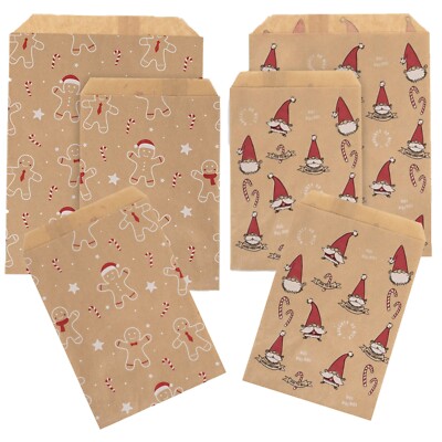 Weihnachten Papiertüten Kraft Thekentüte Gonk Lebkuchenmann festlich Xmas Party