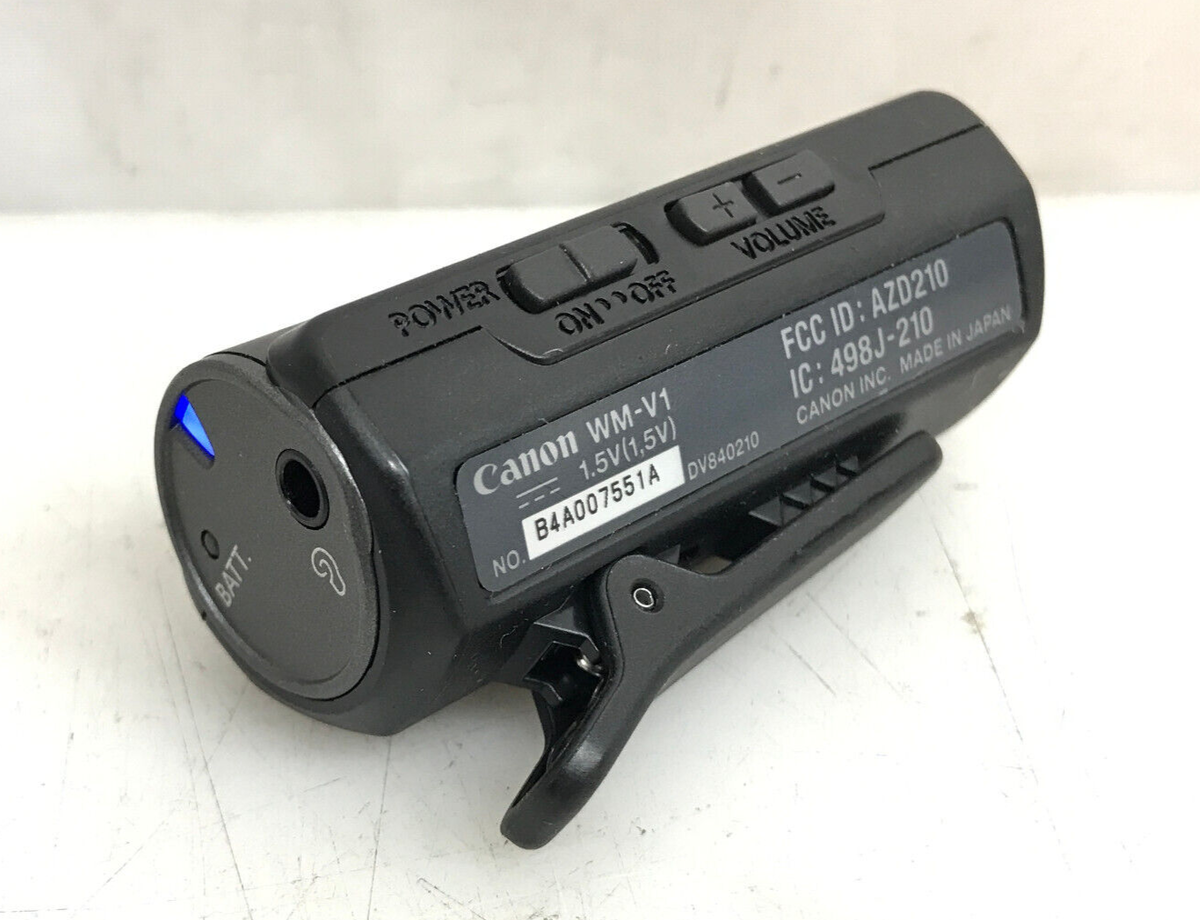 Canon WM-V1 Bluetooth Wireless Microphone Receiver ONLY | eBay Canon WM-V1 Bluetooth Wireless Microphone Receiver ONLY | eBay