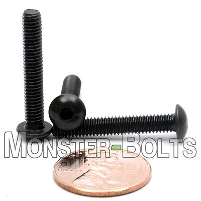 #ad #ad M4 Button Head Socket Cap Screws 12.9 Steel w Black Ox ISO 7380 0.70 Coarse $8.50