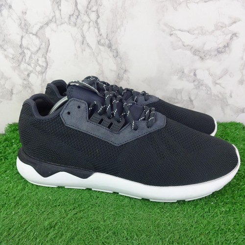 Adidas Trainers Size 10 Mens Black Tubular Pimeknit Shoes Lace Up Running Gym - Picture 6 of 11