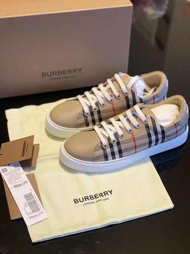 BURBERRY Women's Albridge Vintage Check Low-Top Sneakers 38 NEW | eBay