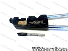 Sky High Car Audio Leverage Crimper 4/0 GA AWG -8 GA AWG Pro Audio Installation