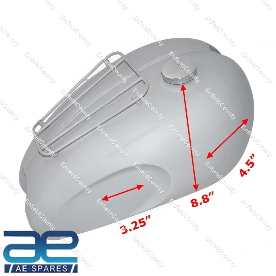Se adapta a tanque de combustible de gasolina Triumph 6t Thunderbird años 50 con tapa y parrilla S2u Foto 3 de 4