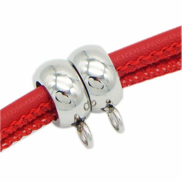 Dijes colgantes de acero inoxidable de 20 piezas clips de pellizco fianzas cuentas cordón joyería Foto 3 de 4