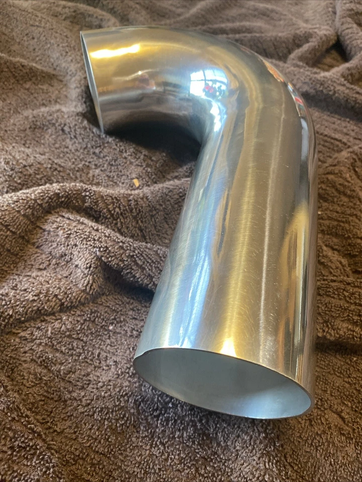 3" O.D. Tube Aluminum, 120 Degree Bend Elbow, 6" Leg, Air Intake 94963 - Image 2 of 4