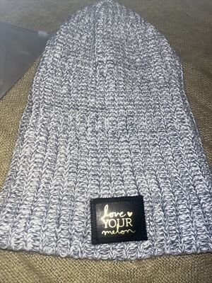 LOVE YOUR MELON Gray Cotton Knit Hat s-l400.jpg main image 2