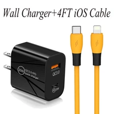 Dual Ports Fast Charging Block, QC 3.0 Power Adapter For iPhone Samsung Android