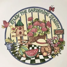 3 Enjoy The Gardening Season 11 Inch Dinner Plates - International Tableworks