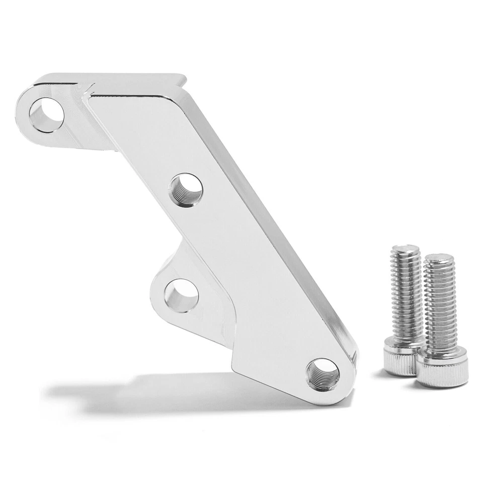 Chrome 15" Rotor Brake Caliper Bracket Adapter For Harley Softail FXST 2000-2014 - Image 4 of 4