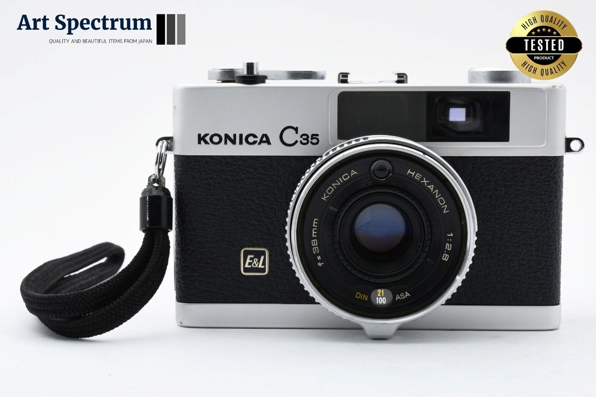 Konica コニカ C35 E＆L EL Hexanon 38mm F2.8 Free shipping!! [Top MINT] Konica C35 E&L EL Hexanon 38mm f2
