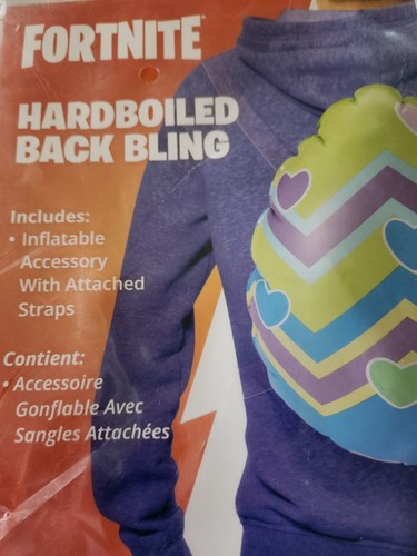 Fortnite Hardboiled Back Bling Halloween Costume Easter Egg Accessory Prop Strap - Picture 3 of 5