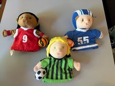 Lillian Vernon Sports Players Hand Puppet Plush Lot Of 3
