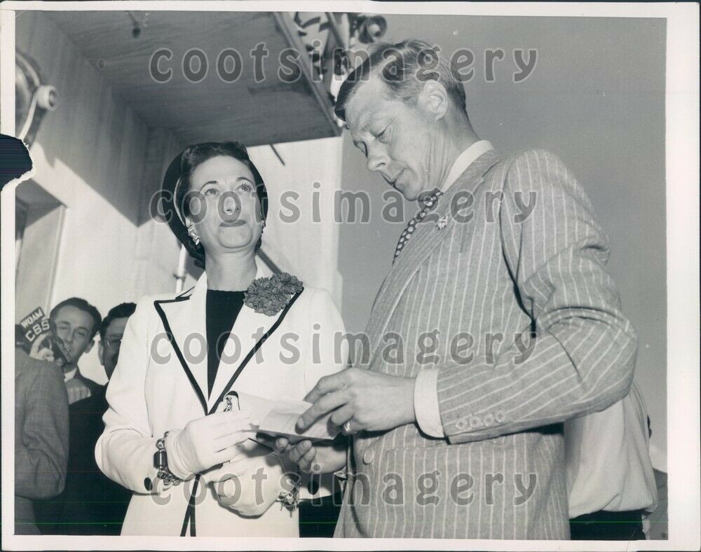 1940 Duke & Duchess of Windsor in Miami Florida Press Photo | eBay