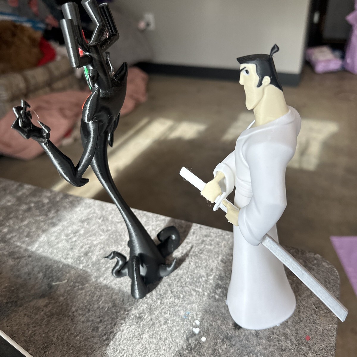 Cartoon Network Samurai Jack And Aku Figures 3d Printed 9” | eBay