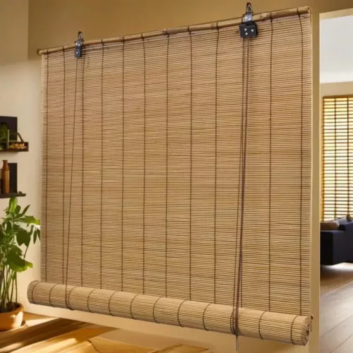Roller Blinds Bamboo Daynight Window Sunscreen Drape Privacy Screen - Picture 1 of 75