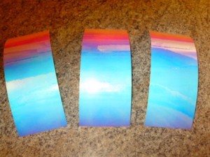 DIY Lure Making Tape - Black Oyster Silver Holographic Ladderback In 6 Sizes (USA Made)