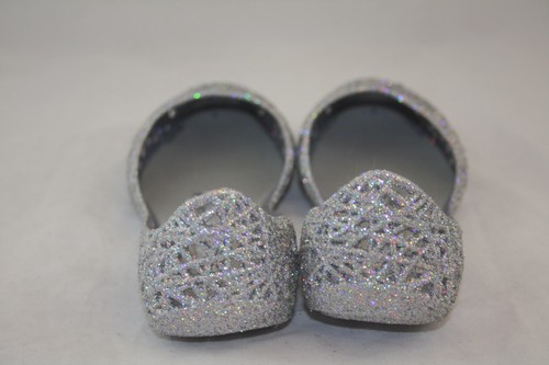 KID'S MINI MELISSA 31514 CAMPANA ZIG ZAG IV INF 51968 SILVER GLITTER MSRP $65.00 - Picture 4 of 5