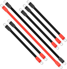 7 PCS Golf Cart Heavy Duty Battery Cables Wiring Kit for Club Car DS 1994-Up 2 A