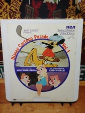 Walt Disney Cartoon Parade Vol. 1 RCA Selectavision VideoDiscs Video Disc CED