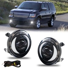 LED With DRL Driving Fog Lights for 2007-2013 Avalanche/ 2007-2014 Chevy Subu...