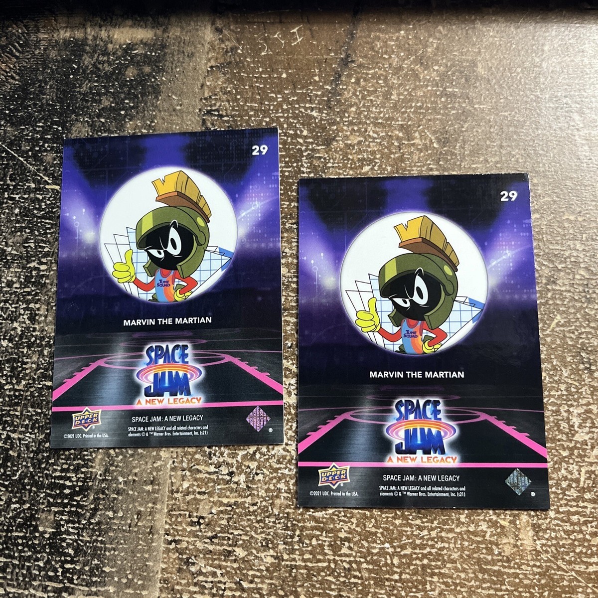 2021 Upper Deck Space Jam Marvin The Martian #29 + Blue Parallel