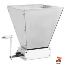 Grain Crusher Malt Mill Malt Crusher Brewer 2 Roller With Hopper Home Brew Mill
