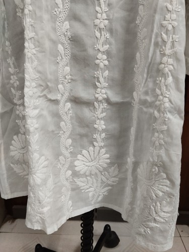 Co-Ord Set ETHNIC S M L XL 2XL 100% COTTON HANDMADE TOP KURTI CHIKAN EMBROIDERY - Picture 4 of 14