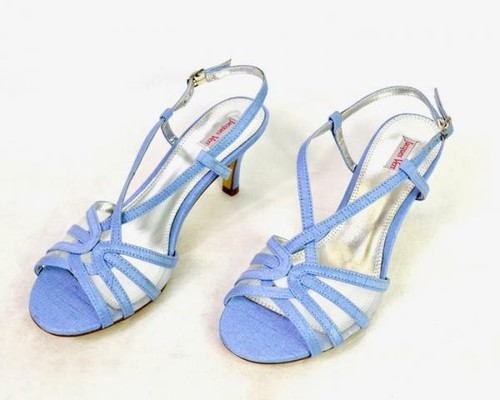 light blue fancy shoes