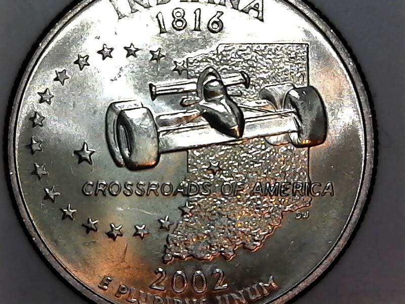 2002 - D Indiana State Washington Quarter US Mint Uncirculated | eBay