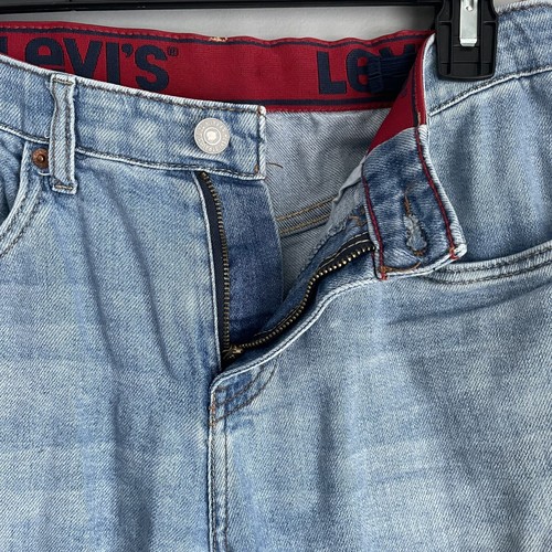 Levi's 514 28x30 Straight Leg Jeans Size 16 Reg Blue Adjustable Waist Light Wash - Picture 6 of 14
