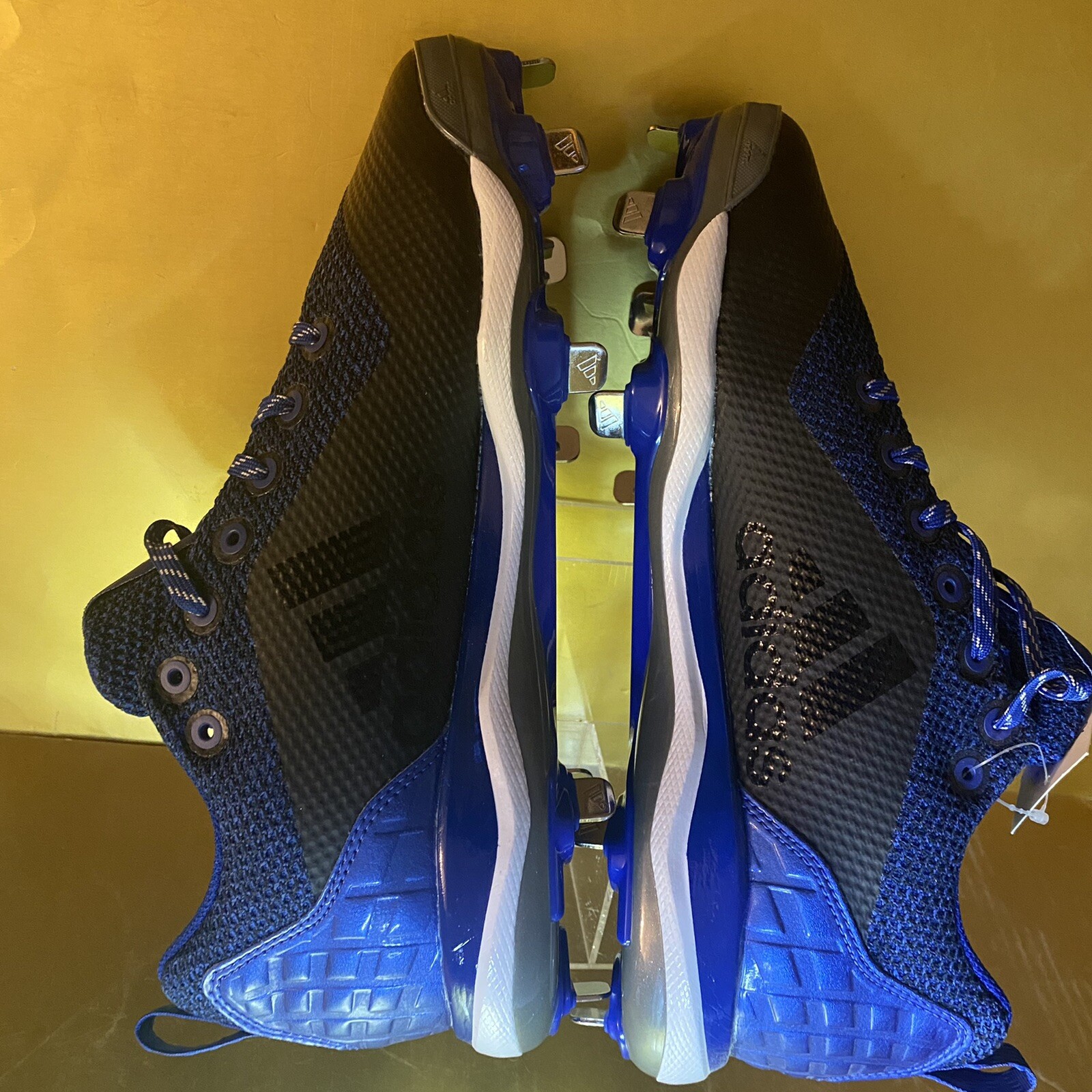 Adidas Power Alley 5 W Ladies Baseball Cleats Royal Blue Silver Size 10 (B39221) thumbnail 4