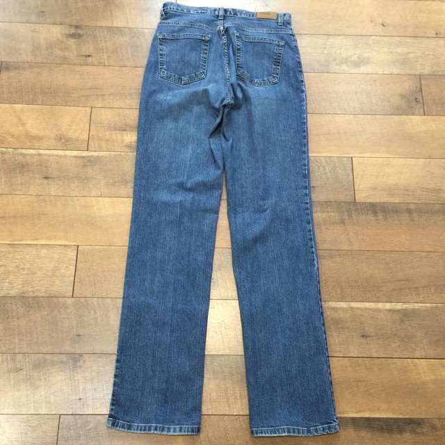 EDDIE BAUER Tall Womens Blue Jeans Specially Dyed Stretch Denim Size 10