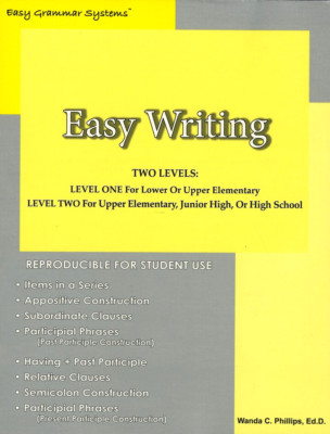 Easy Writing - 2 Levels By Easy Grammar Systems  : Teaching How to Write NEW
