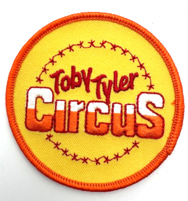Toby Tyler Circus Round Yellow Embroidered Souvenir Travel Patch Badge