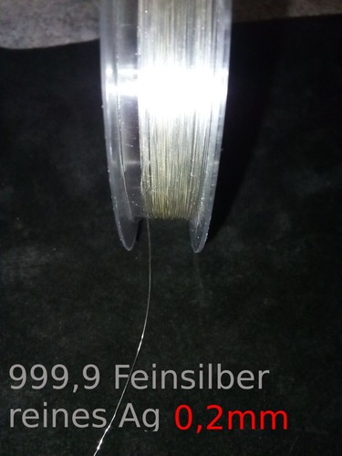Silberdraht 999,9 Fein Silber 0,2 bis 1,5 mm Kunst Schmuck Handwerk Feinsilber - Bild 11 von 47