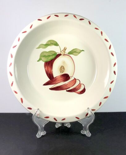 Williams Sonoma Apple Pie Deep Dish Plate Hand Painted Stoneware 10.25" C538 - Picture 1 of 10