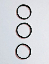 Three 15mm Square Audio / Video Rubber Belts - CD/DVD/MD/DAT/ DCC  Cassettes