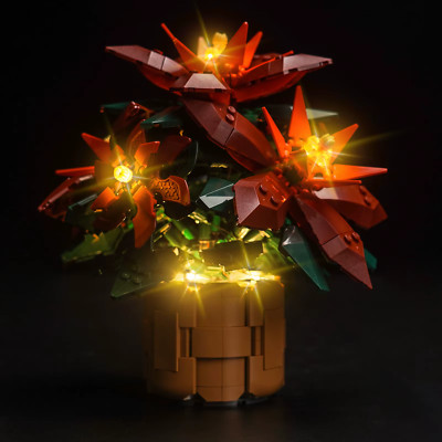 LED Beleuchtungsset für LEGO Botanical ¤ Weihnachtsstern - Weihnachtsstern¤10370¤NEU