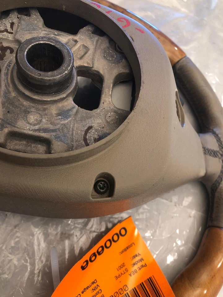 Volante Jaguar S-Type 2000-2002 madera y cuero carbón izquierdo Foto 2 de 4