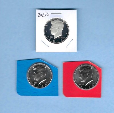 2025 PDS Clad Proof S Mint and BU P D Kennedy Half Dollar Set-PD from ...